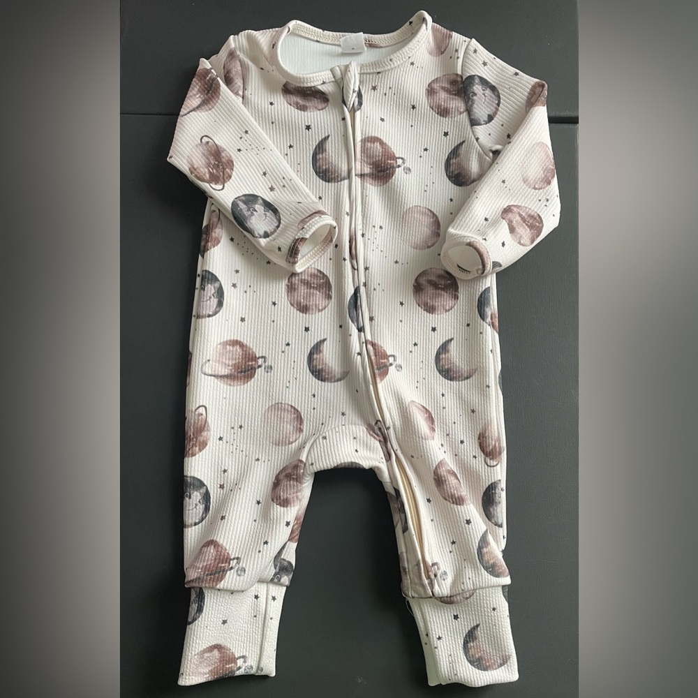 SHEIN Kids Planet Print One Piece